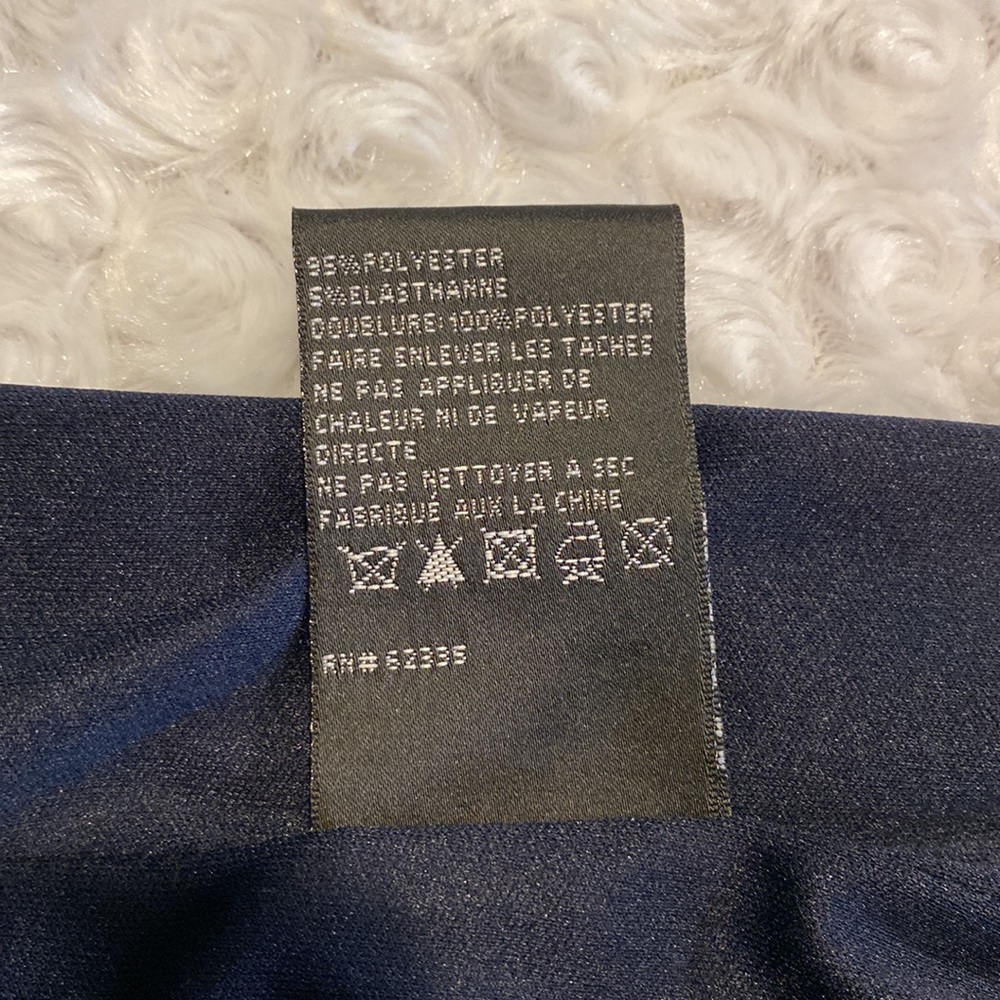 Betsy & Adam formal size 6 flutter dress NWT-navy - Picture 9 of 11